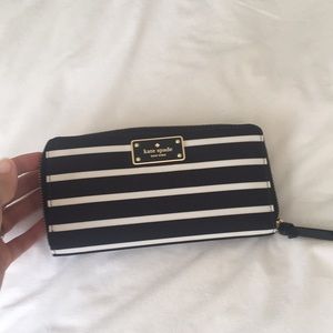 Striped Kate Spade wallet